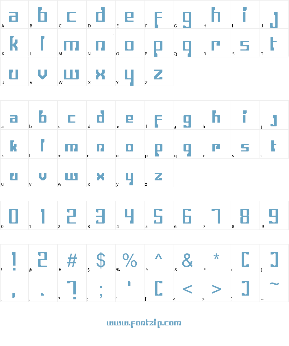 Young Beetle Font Character